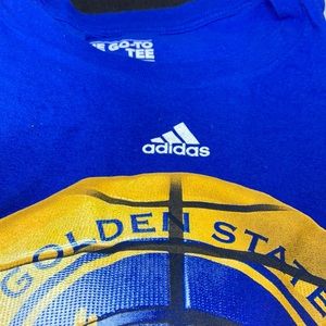 Golden State Warriors t-shirt.
